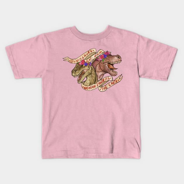 Woman Inherits the Earth Kids T-Shirt by LavaAlley